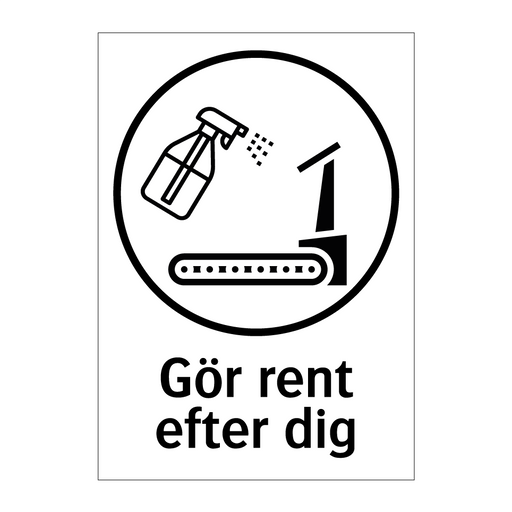 Gör rent efter dig - Löpband & Gör rent efter dig - Löpband & Gör rent efter dig - Löpband