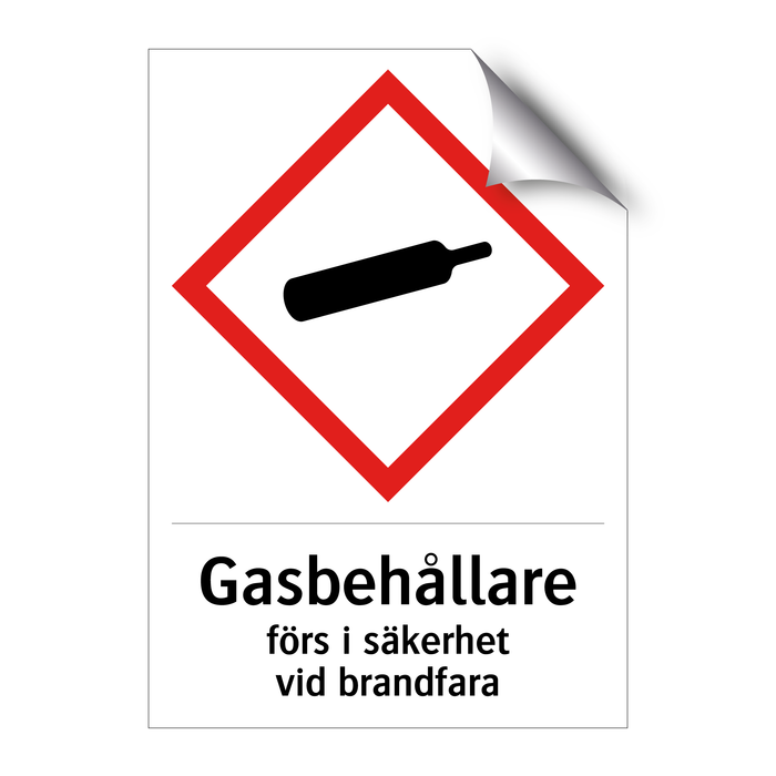 Gasbehållare förs i säkerhet vid brandfara & Gasbehållare förs i säkerhet vid brandfara