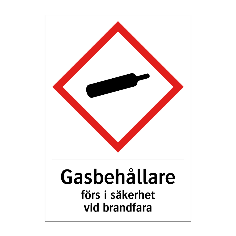 Gasbehållare förs i säkerhet vid brandfara & Gasbehållare förs i säkerhet vid brandfara