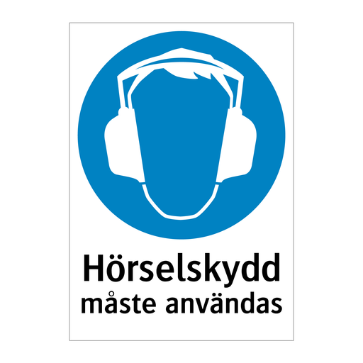 Hörselskydd måste användas & Hörselskydd måste användas & Hörselskydd måste användas