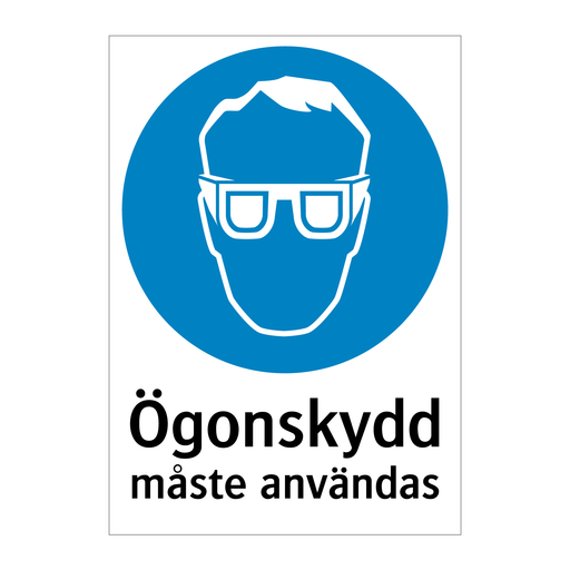 Ögonskydd måste användas & Ögonskydd måste användas & Ögonskydd måste användas