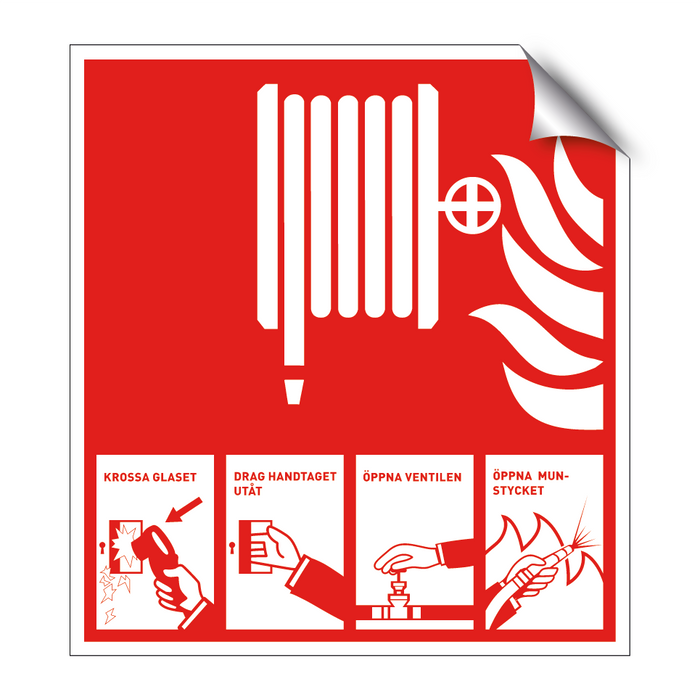 Brandpost med instruktion & Brandpost med instruktion