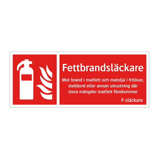 Fettbrandsläckare - ISO 7010 & Fettbrandsläckare - ISO 7010 & Fettbrandsläckare - ISO 7010