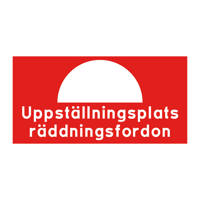 Uppställningsplats räddningsfordon & Uppställningsplats räddningsfordon