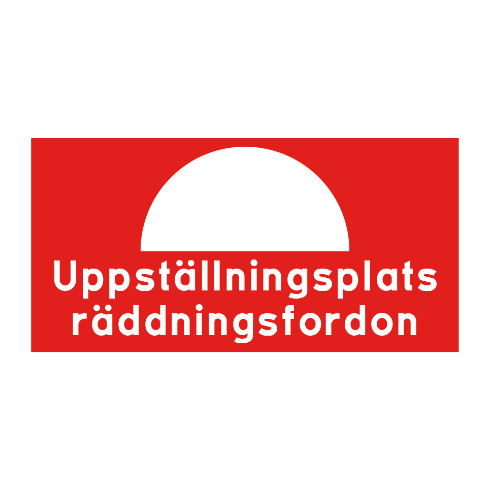 Uppställningsplats räddningsfordon & Uppställningsplats räddningsfordon
