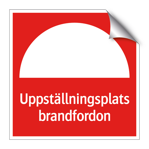 Uppställningsplats brandfordon & Uppställningsplats brandfordon & Uppställningsplats brandfordon