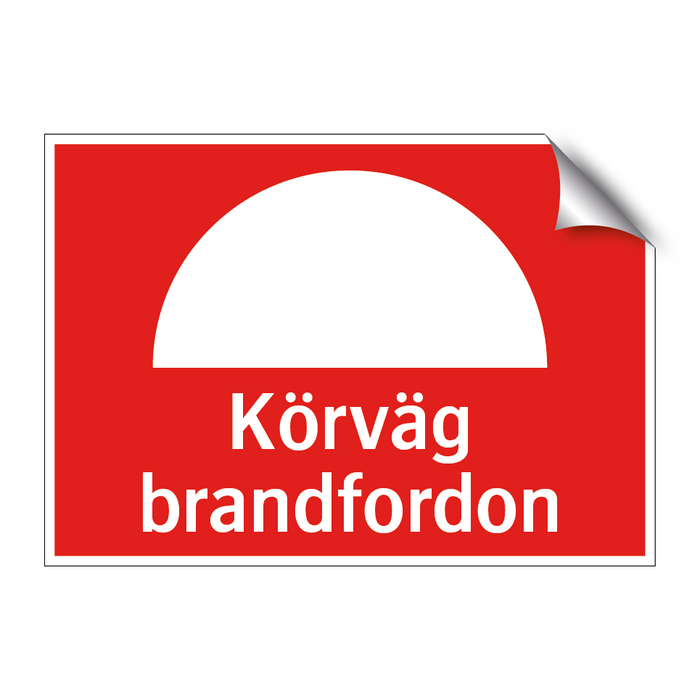 Körväg brandfordon & Körväg brandfordon & Körväg brandfordon & Körväg brandfordon