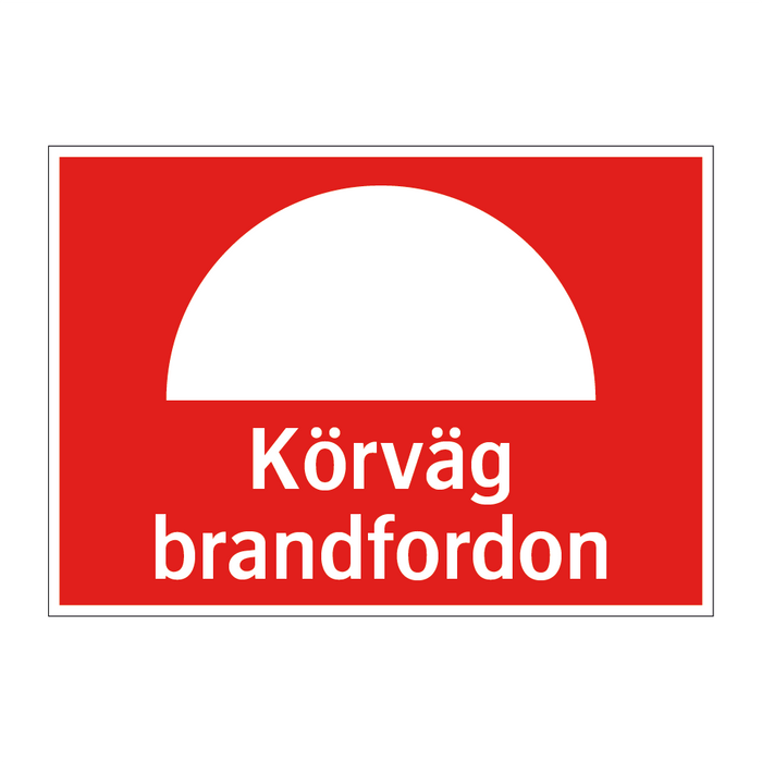 Körväg brandfordon & Körväg brandfordon & Körväg brandfordon & Körväg brandfordon