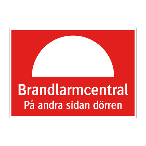 Brandlarmcentral på andra sidan dörren & Brandlarmcentral på andra sidan dörren