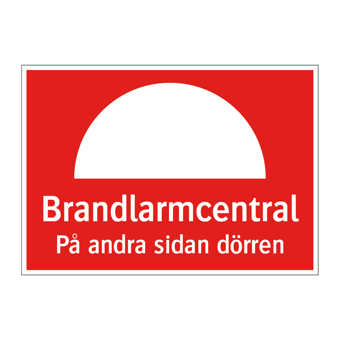 Brandlarmcentral på andra sidan dörren & Brandlarmcentral på andra sidan dörren
