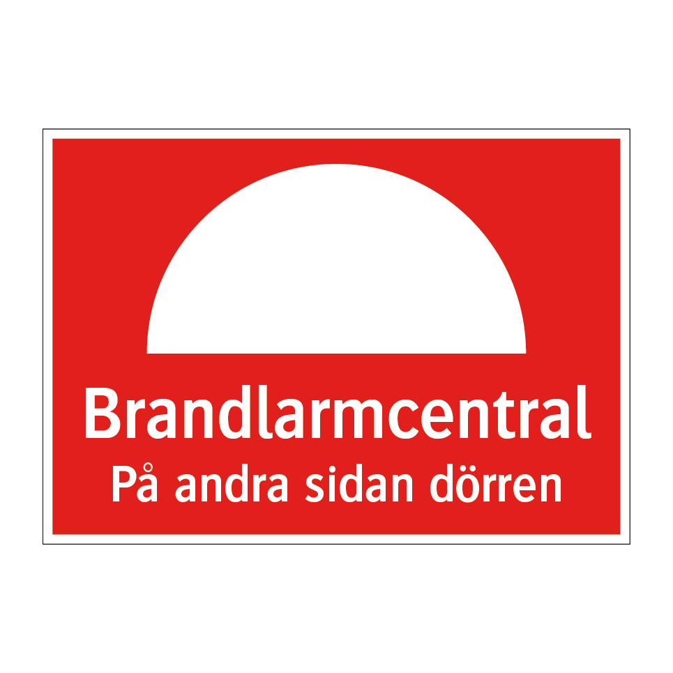 Brandlarmcentral på andra sidan dörren & Brandlarmcentral på andra sidan dörren