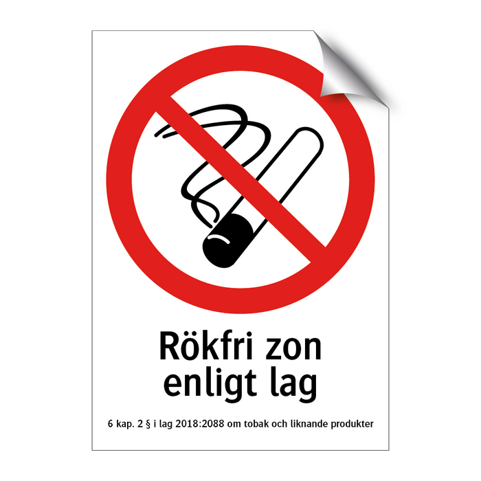Rökfri zon enligt lag & Rökfri zon enligt lag