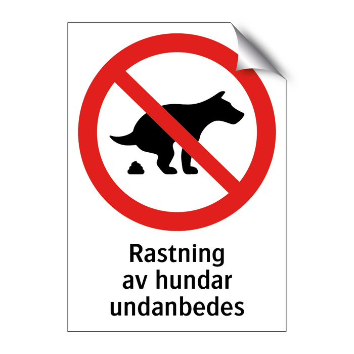 Rastning av hundar undanbedes & Rastning av hundar undanbedes