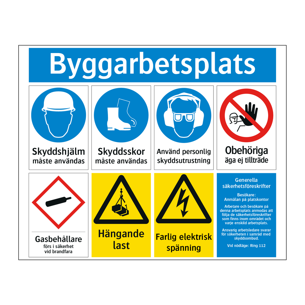 Byggarbetsplats skylt & Byggarbetsplats skylt & Byggarbetsplats skylt