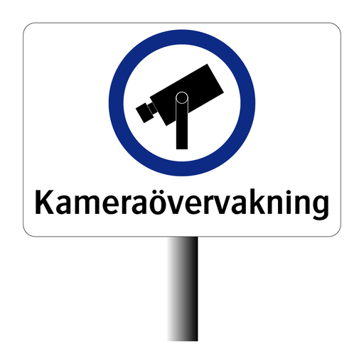 Pinnskylt - Kameraövervakning & Pinnskylt - Kameraövervakning