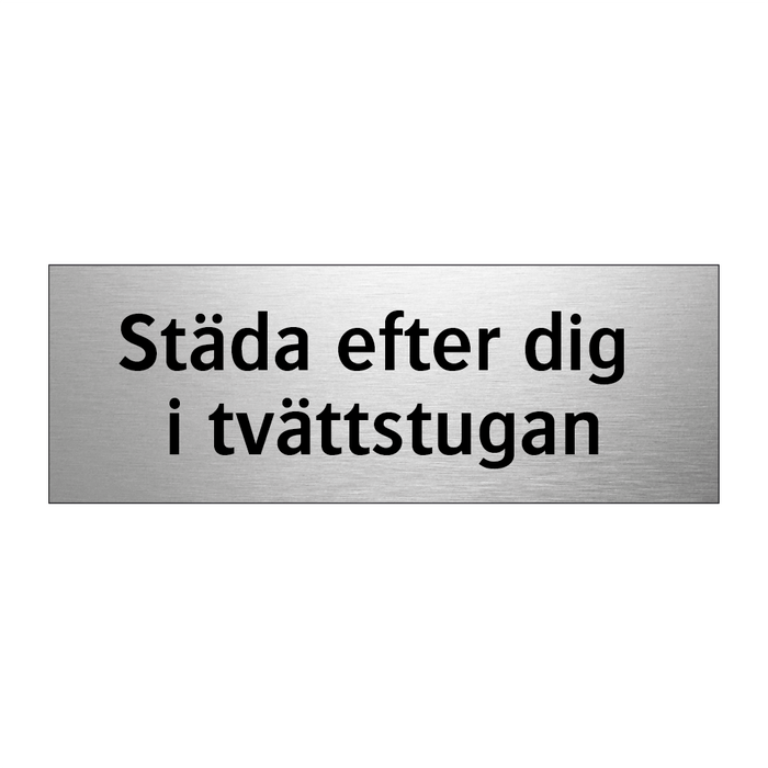 Städa efter dig i tvättstugan & Städa efter dig i tvättstugan & Städa efter dig i tvättstugan