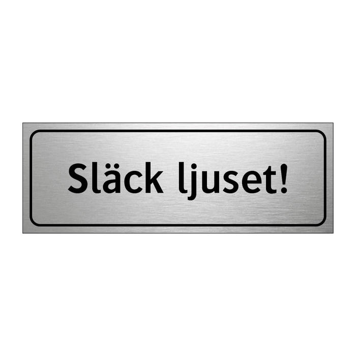 Släck ljuset! & Släck ljuset! & Släck ljuset! & Släck ljuset! & Släck ljuset! & Släck ljuset!
