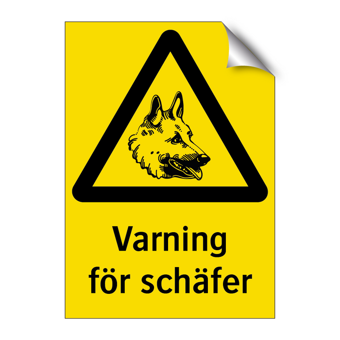 Varning för schäfer & Varning för schäfer
