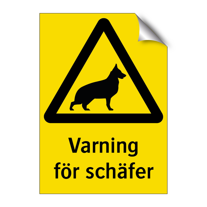 Varning för schäfer & Varning för schäfer
