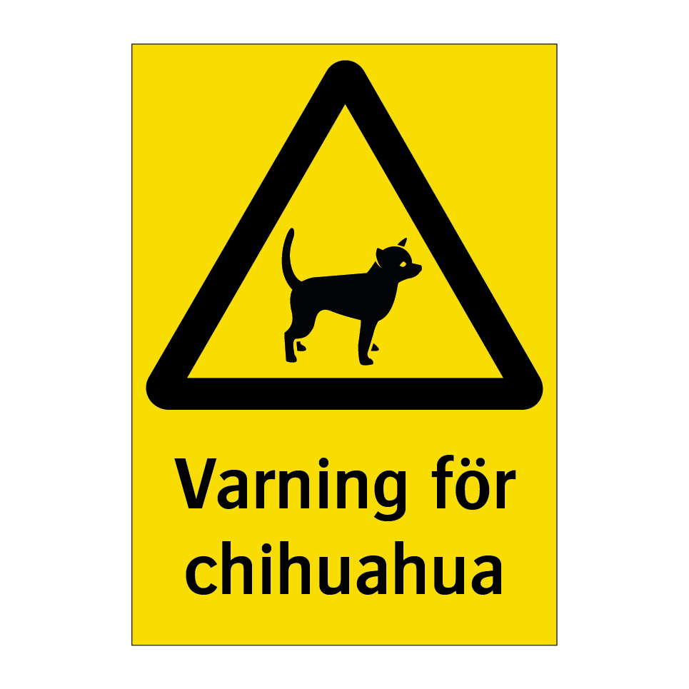 Varning för chihuahua & Varning för chihuahua & Varning för chihuahua & Varning för chihuahua