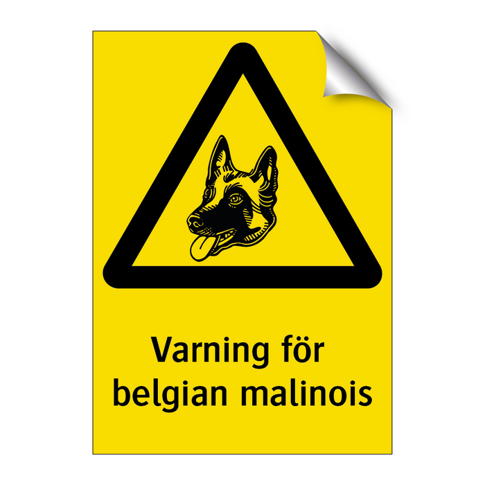 Varning för belglian malinois & Varning för belglian malinois