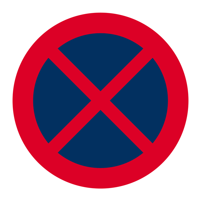 C39 Förbud mot att stanna och parkera fordon & C39 Förbud mot att stanna och parkera fordon