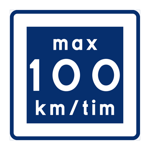 E11-10 Rekommenderad lägre hastighet 100km/h & VM-E11-10 Rekommenderad lägre hastighet 100km/h
