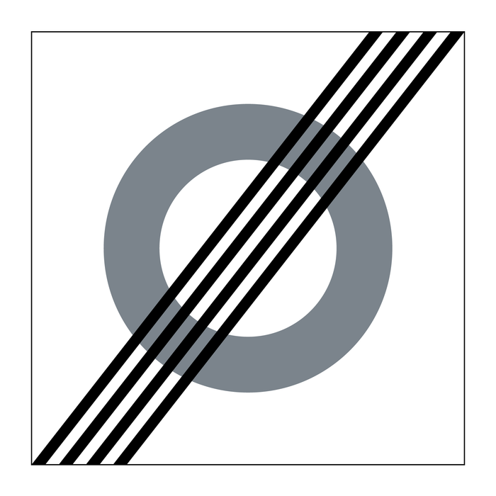 E21-2 Slut på område Förbud mot trafik med fordon