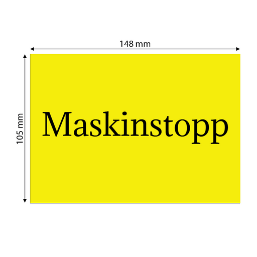 Skapa plastskylt (PET)
