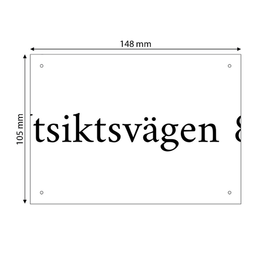 Skapa aluminiumskylt
