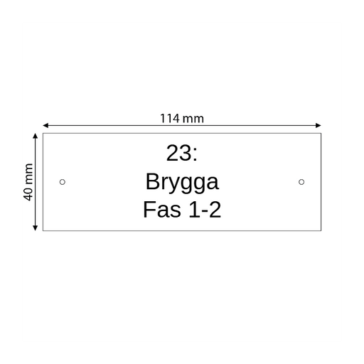 Skapa plastskylt (PET)