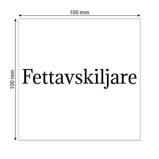 Skapa plastskylt (PET)