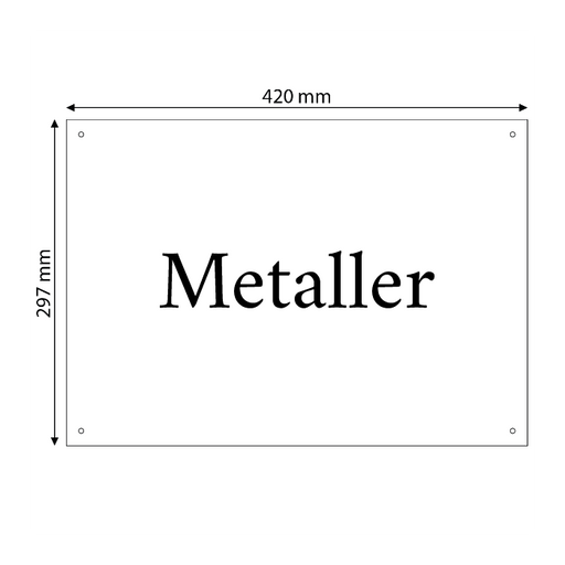 Skapa aluminiumskylt