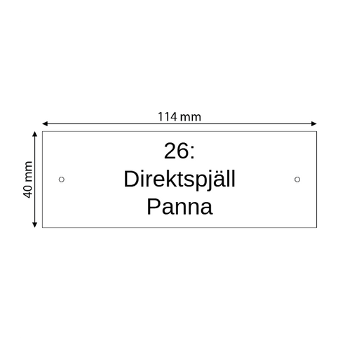 Skapa plastskylt (PET)