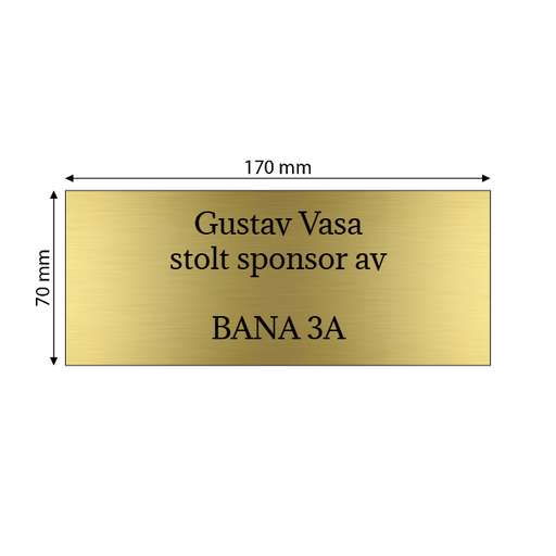 Skapa AluBrass-skylt