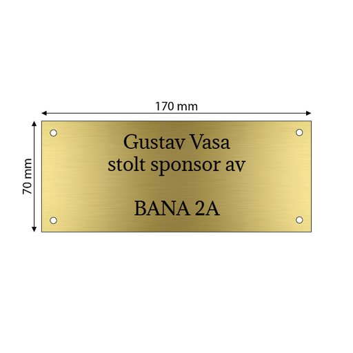 Skapa AluBrass-skylt