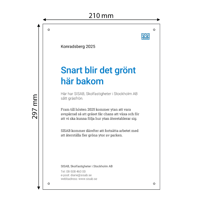 Skapa aluminiumskylt