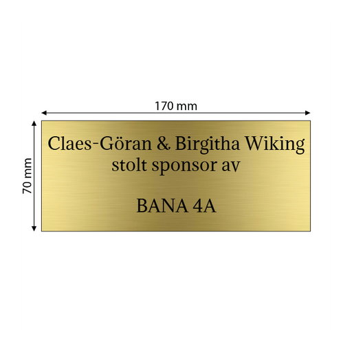 Skapa AluBrass-skylt