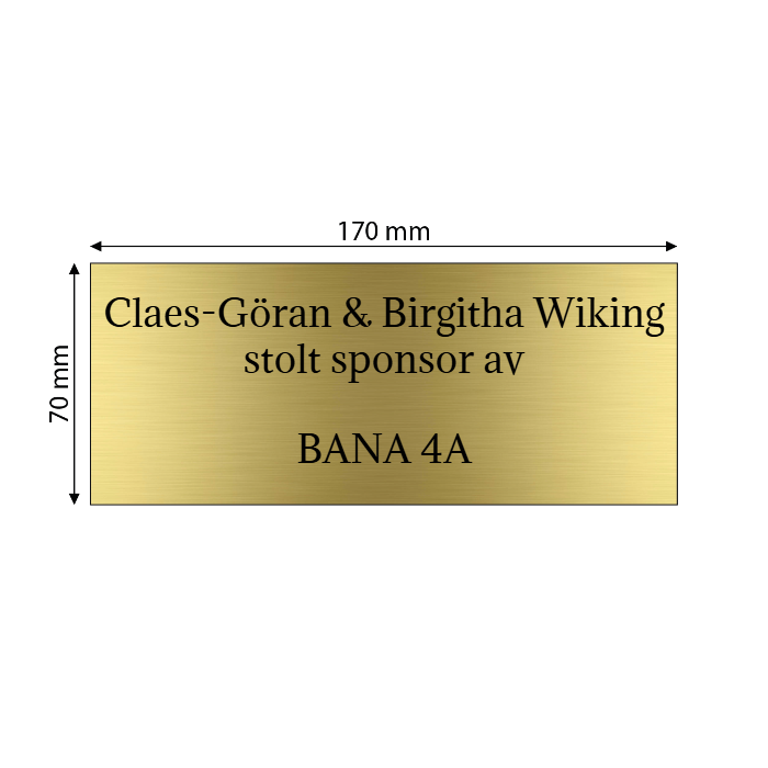 Skapa AluBrass-skylt