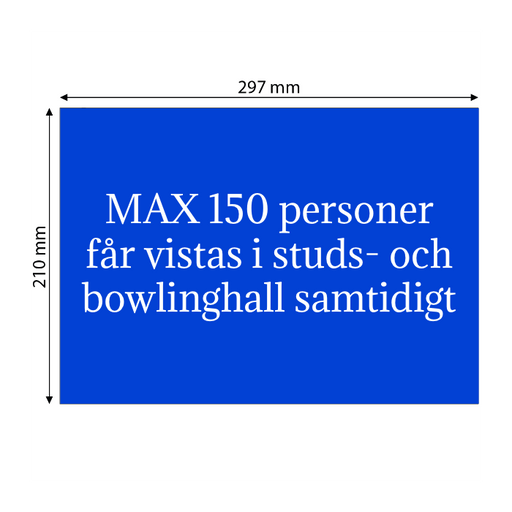 Skapa plastskylt (PET)