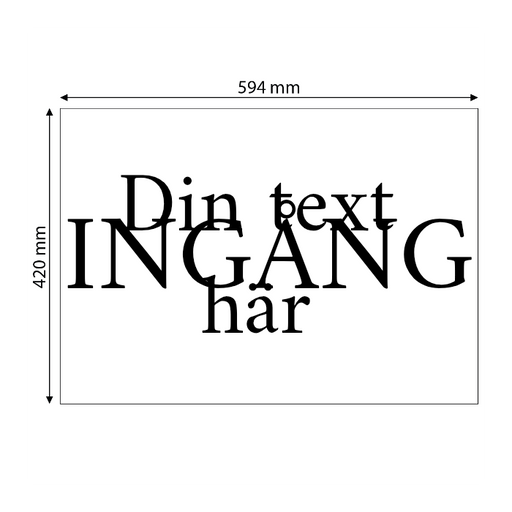 Skapa aluminiumskylt