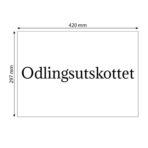 Skapa plastskylt (PET)