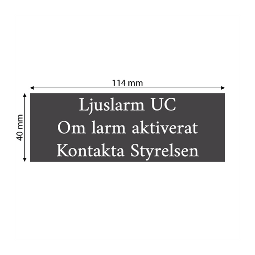 Skapa plastskylt (PET)