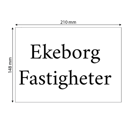 Skapa aluminiumskylt