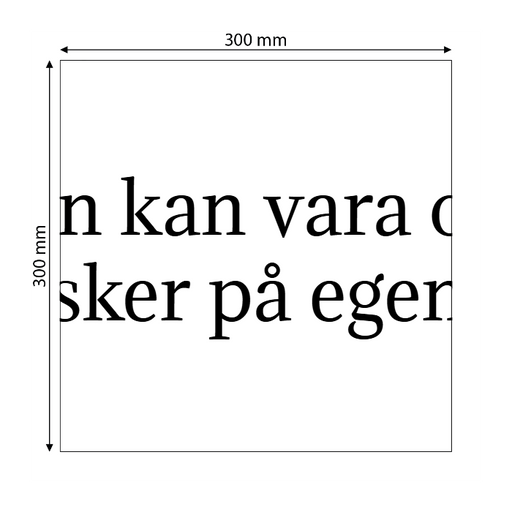 Skapa plastskylt (PET)