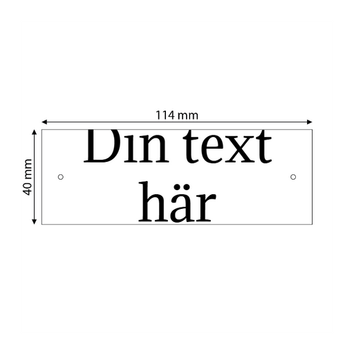 Skapa plastskylt (PET)