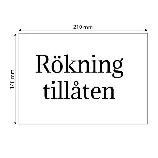 Skapa plastskylt (PET)