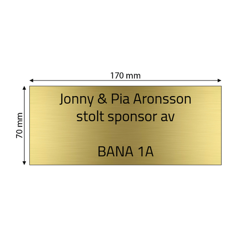 Skapa AluBrass-skylt