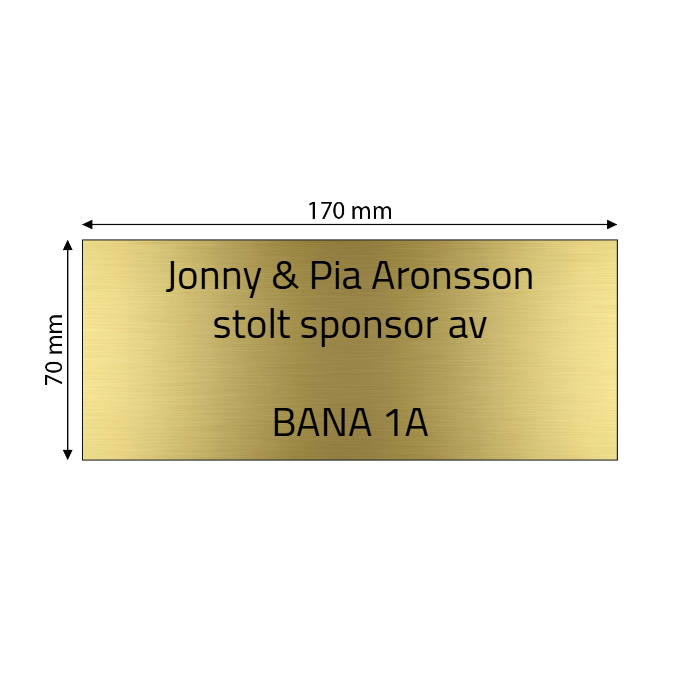 Skapa AluBrass-skylt