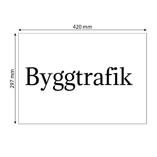 Skapa plastskylt (PET)